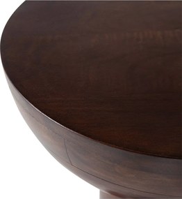 Măsuță auxiliară rotundă din lemn de mango ø 46 cm Emel – WOOOD