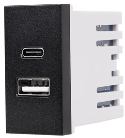 Modul Priza USB A+C 1M LUXION, Standard Italian