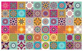 Set 60 autocolante Ambiance Tiles Vintage, 10 x 10 cm