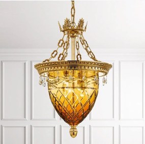 Lustra LUX realizata manual cu cristale Scholer Edgard, 50cm