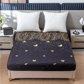 Cearsaf din microfibra VISATA negru 180x200 cm