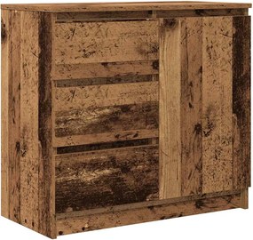vidaXL Bufetă cu sertar Lemn vechi 71x35x65 cm Lemn prelucrat