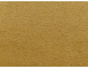 Taburet galben muștar cu tapițerie din chenille Everest – Bobochic Paris