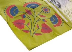 Husa depozitare haine cu fermoar 100 x 45 x 15cm, verde