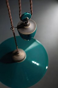 Lustra cu inaltime regalbila design retro realizata manual din ceramica COLORS