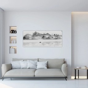 Tablou - Lac japonez (120x50 cm)