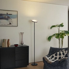 Lampă de podea modernă neagră, incl. LED RGB cu dimmer și telecomandă - Sjors