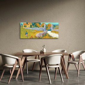 Tablou - Vincent van Gogh, Farmhouse in Provence, reproducere (120x50 cm)