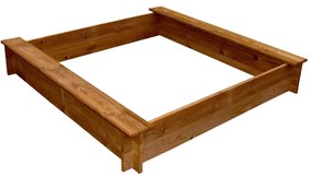 41658 vidaXL Groapă de nisip, lemn, pătrat