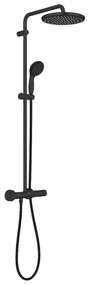 Coloana de dus cu baterie termostatata negru mat Grohe Vitalio Start 250