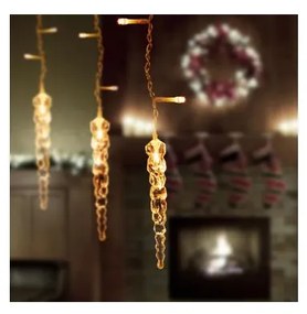 Perdea LED de Crăciun pentru exterior, 180 LED, 3,5 x 0,7 m, IP44, alb cald