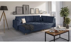 Taburet albastru închis Ariella – Ropez