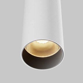 Pendul LED iluminat design tehnic FOCUS D-5,2cm alb