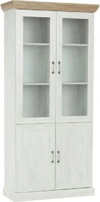 Vitrina ROYAL W4D, pin nordic/stejar salbatic, PAL melaminat/plinte de