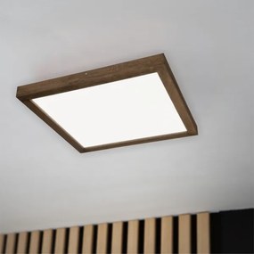 Plafonieră LED dimabilă Brilagi WOODY FRAME LED/50W/230V stejar 60x60 cm IP44 + telecomandă