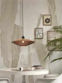 Lustra/Pendul eco din iuta Iguazu S disc 40cm, nat