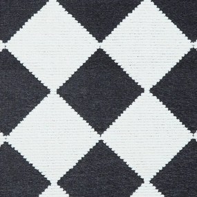Covor alb-negru lavabil 80x150 cm Lyna Charcoal&amp;White – Think Rugs