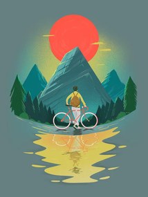 Ilustrație Mountain Range Riding, Mark Harrison