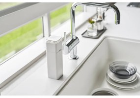 Dozator / dispenser de săpun Yamazaki Tower, 250 ml, alb