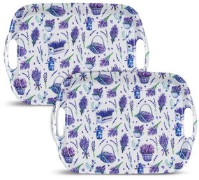 Set de tăvi din melamină LAVENDER 36 x 25,5 cm 2 buc