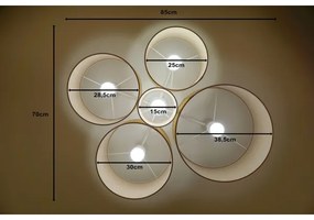Duolla - Plafonieră ROLLER PENTO 5xE27/60W/230V bej