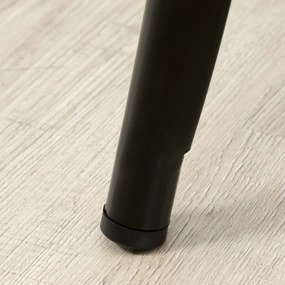 HOMCOM, Set de 4 taburete de bar, stil industrial, cu spătar, suport pentru picioare, înălțime 76 cm, Negru | Aosom Romania