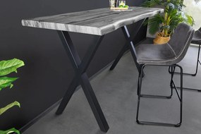 Masa de bar design industrial WILD 120cm, gri