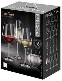 Set pahare pentru vin Bohemia Royal Globo, 16 piese 1001335