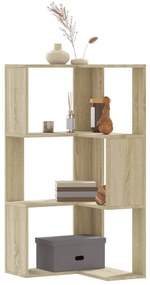 vidaXL Bibliotecă 3 niveluri stejar sonoma 50x50x102 cm lemn prelucrat