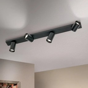 Orion SEAN - Corp de iluminat tip spot, 4 x GU10, 13W, 230V, negru