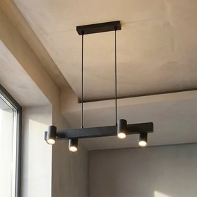 Brilagi - Lustru LED RGBW dimmabil suspendat pe cablu SELE 4xGU10/6,5W/230V negru