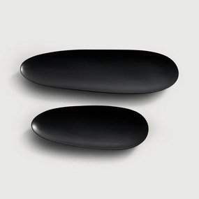 Platouri din mahon pentru servire (set of 2 pieces) - Ethnicraft Execuţie: lemn de mahon negru