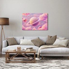 Tablou - Planetă roz (90x60 cm)