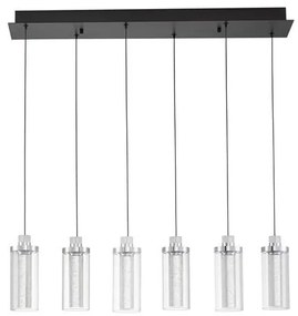 Lustra cu 6 pendule LED design modern LUNE