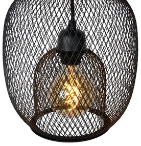 Lustră pe cablu JERREL 1xE27/40W/230V neagră Lucide 78396/01/30