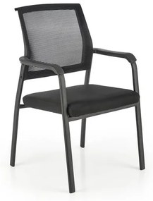 Scaun tapitat Bergen negru