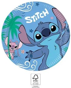 Disney Lilo și Stitch Angel farfurie de hârtie 8 buc 23 cm FSC