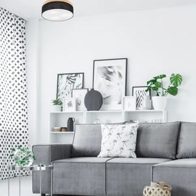 Plafonieră BELLADONNA 3xE27/15W/230V d. 50 cm negru/pin Brilagi