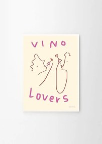 Poster 50x70 cm Vino Lovers – Ruby Hughes – The Poster Club