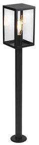 Lampă de exterior modernă neagră cu sticlă 100,5 cm - Rotterdam