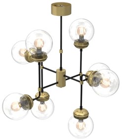 Lustră pe tijă HYDRO 8xE14/60W/230V