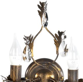 Aplică TERESA 2xE14/6W/230V bronz ONLI