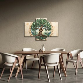 Tablou – Arborele vieții împletit (90x60 cm)