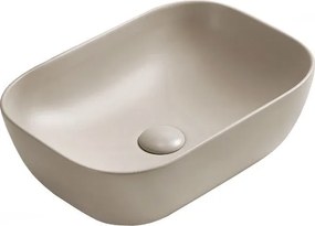 Mexen Rita chiuvetă deasupra blatului 45 x 32 cm, bej mat - 21084566