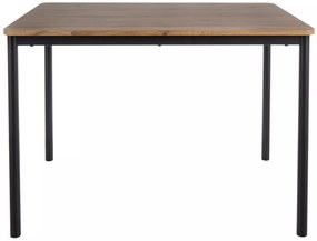 Masa City stejar artizan/negru L110xl75 cm