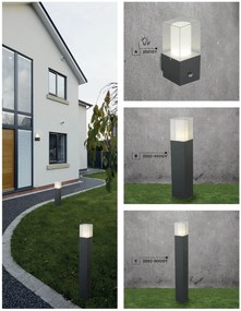 Aplica de perete exterior cu senzor de miscare Outdoor 2581GY SRT