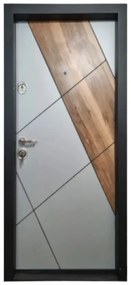 Usa metalica de apartament cu izolatie si vizor Novo Doors First Class NDFC23, Deschidere Stanga Dreapta, Dimensiune 200X88 cm, Tabla 12 mm, Kit