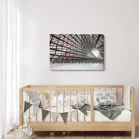 Tablou cu construcție din fier (90x60 cm)
