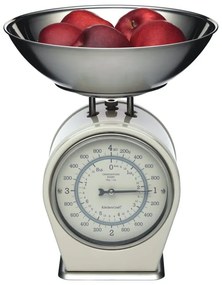 Cântar de bucătărie Kitchen Craft Living Nostalgia, 4 kg, crem