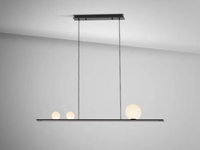 Lustra LED suspendata design modern Mila negru